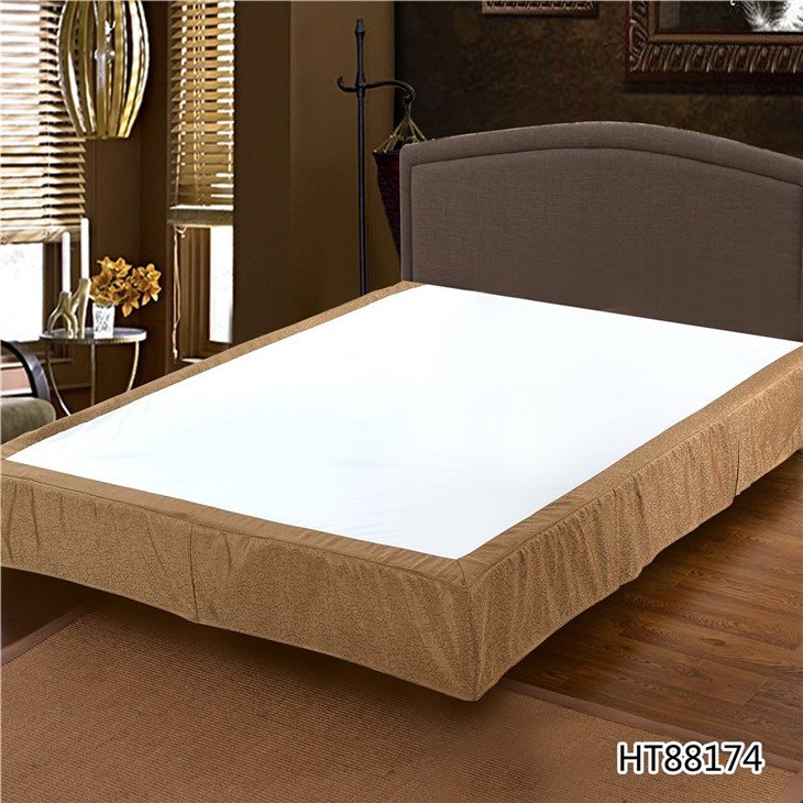 hotel style fitted bed skirt